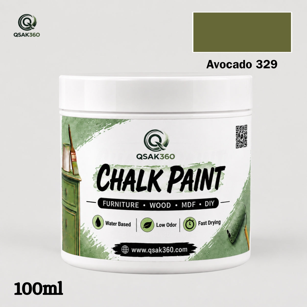 Avocado 329 Chalk Paint for Furniture, Wood, Cabinets & DIY Projects