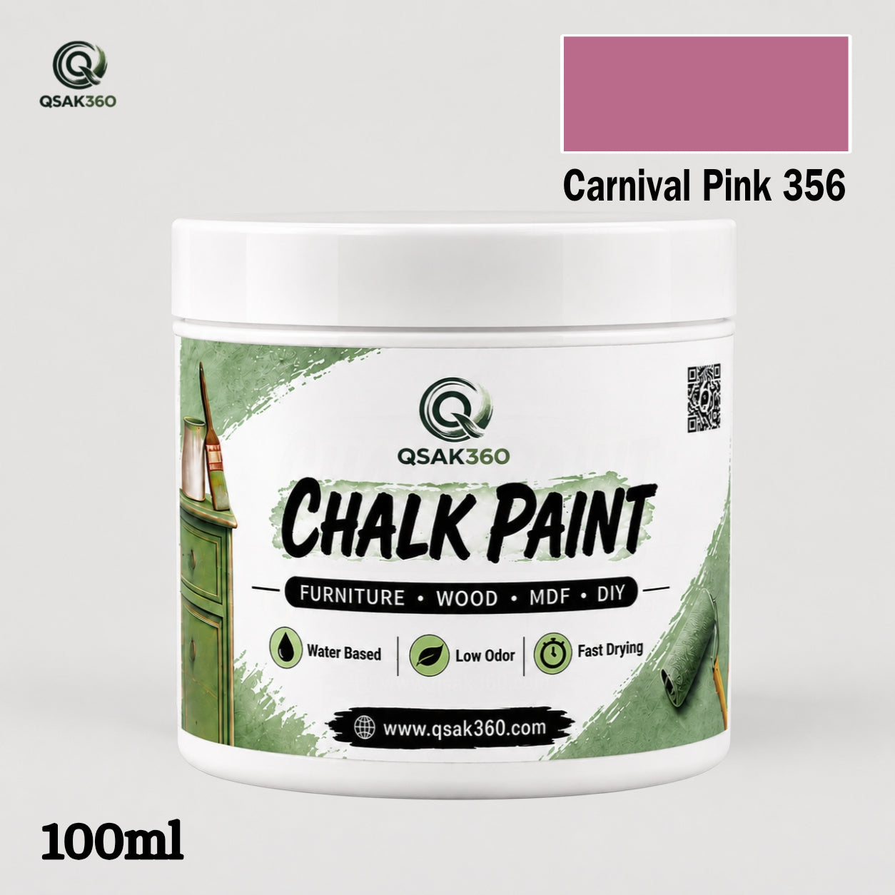 Chalk Paint for Furniture & Wood – Matte Finish | QSAK360