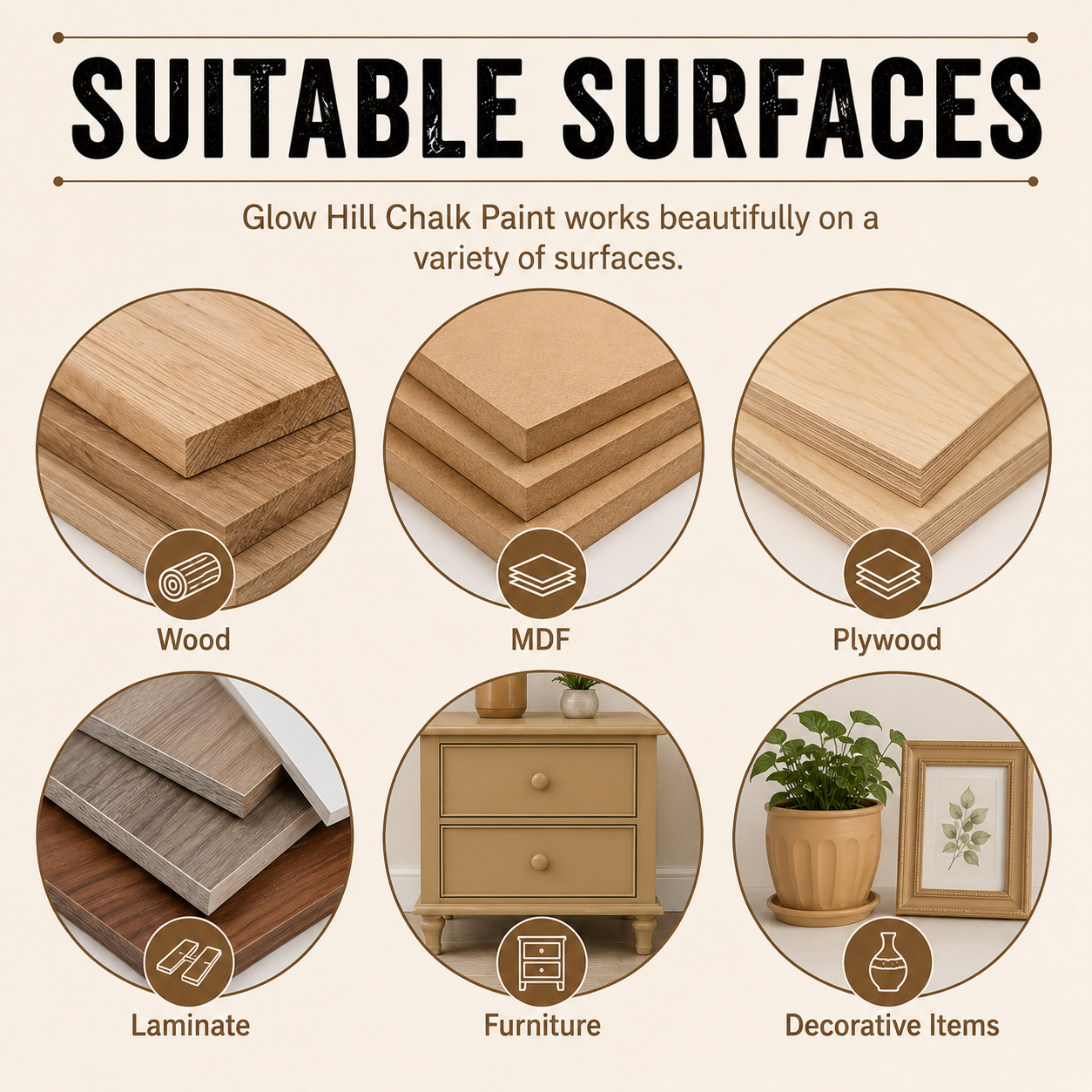 Camel Coat 363 Chalk Paint for Furniture, Wood, Cabinets & DIY Projects