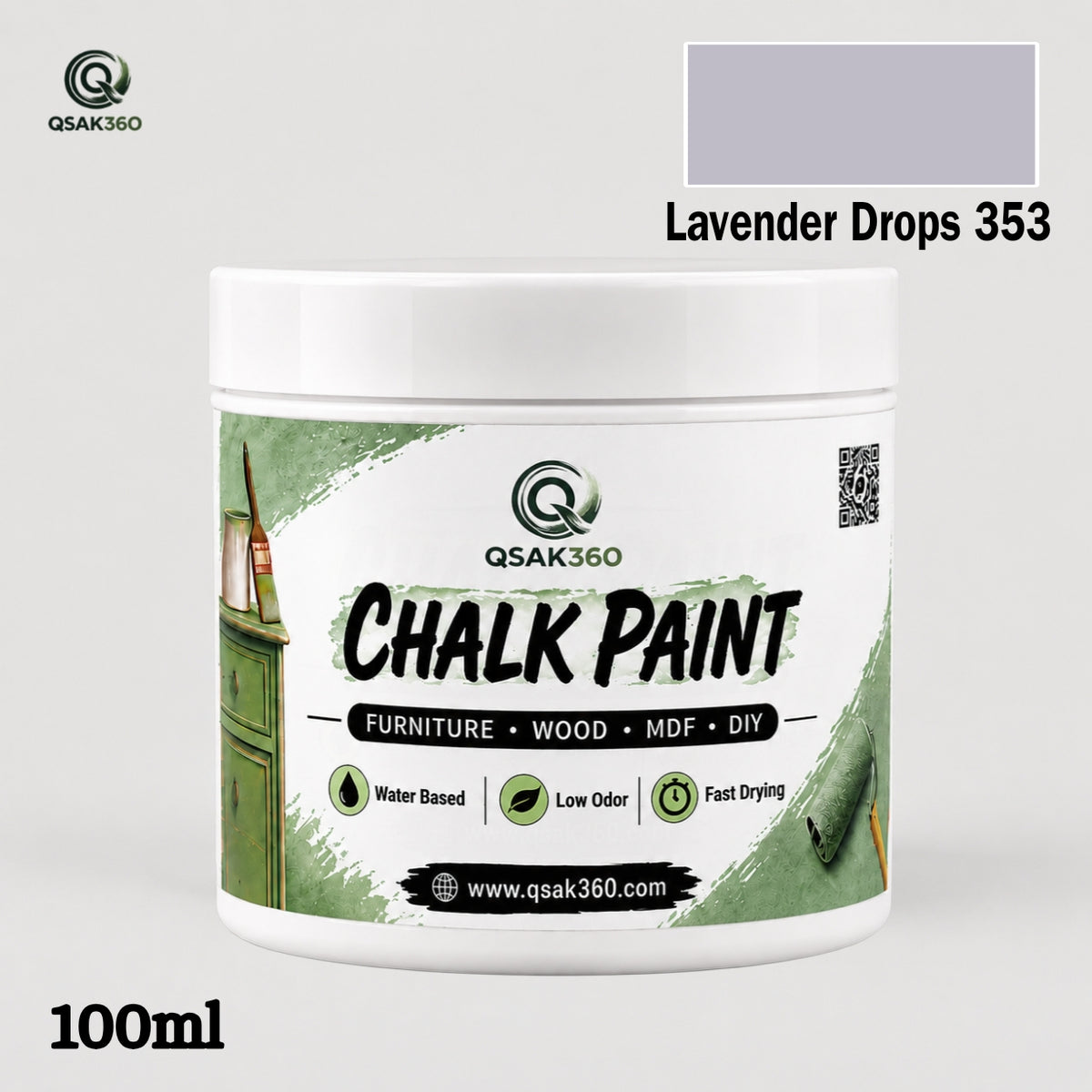 Chalk Paint for Furniture & Wood – Matte Finish | QSAK360