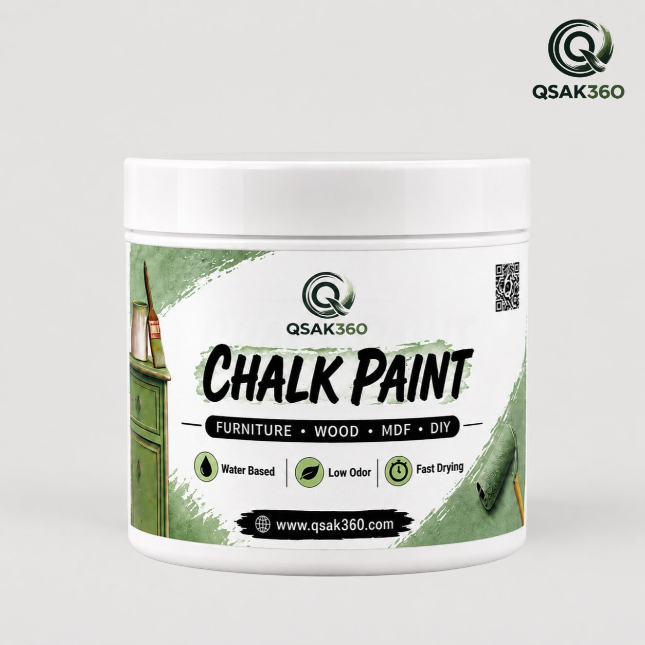Chalk Paint for Furniture & Wood – Matte Finish | QSAK360
