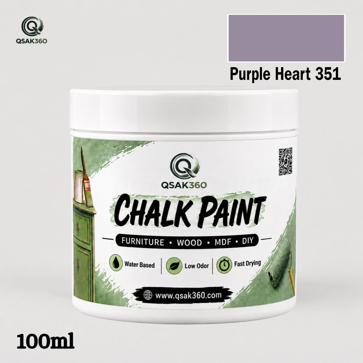 Chalk Paint for Furniture & Wood – Matte Finish | QSAK360