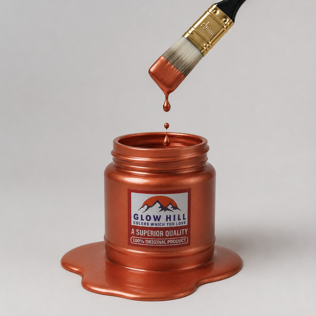 Copper Pearl Metallic Acrylic Paint for Wood, Metal, Glass & DIY Craft Projects