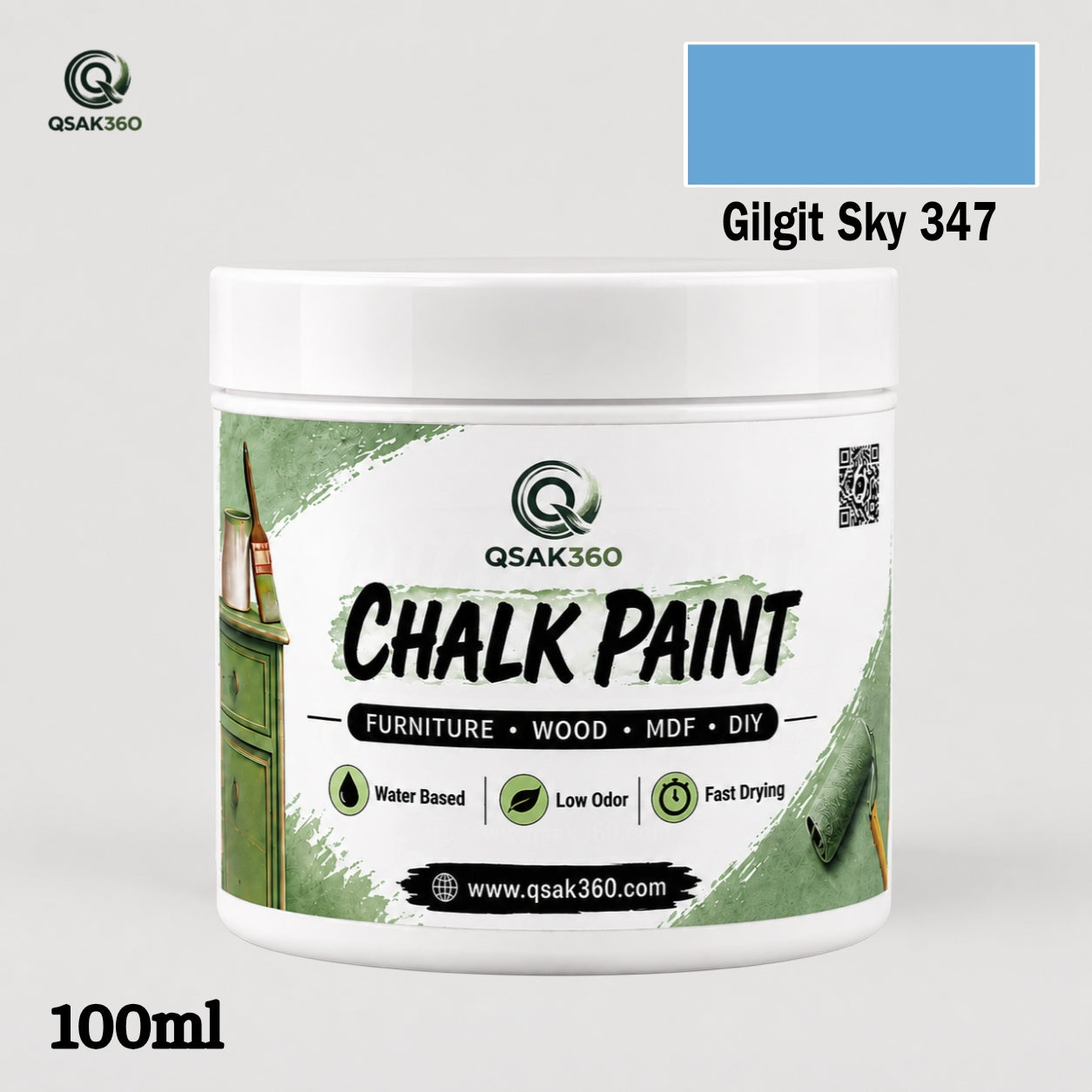 Chalk Paint for Furniture & Wood – Matte Finish | QSAK360