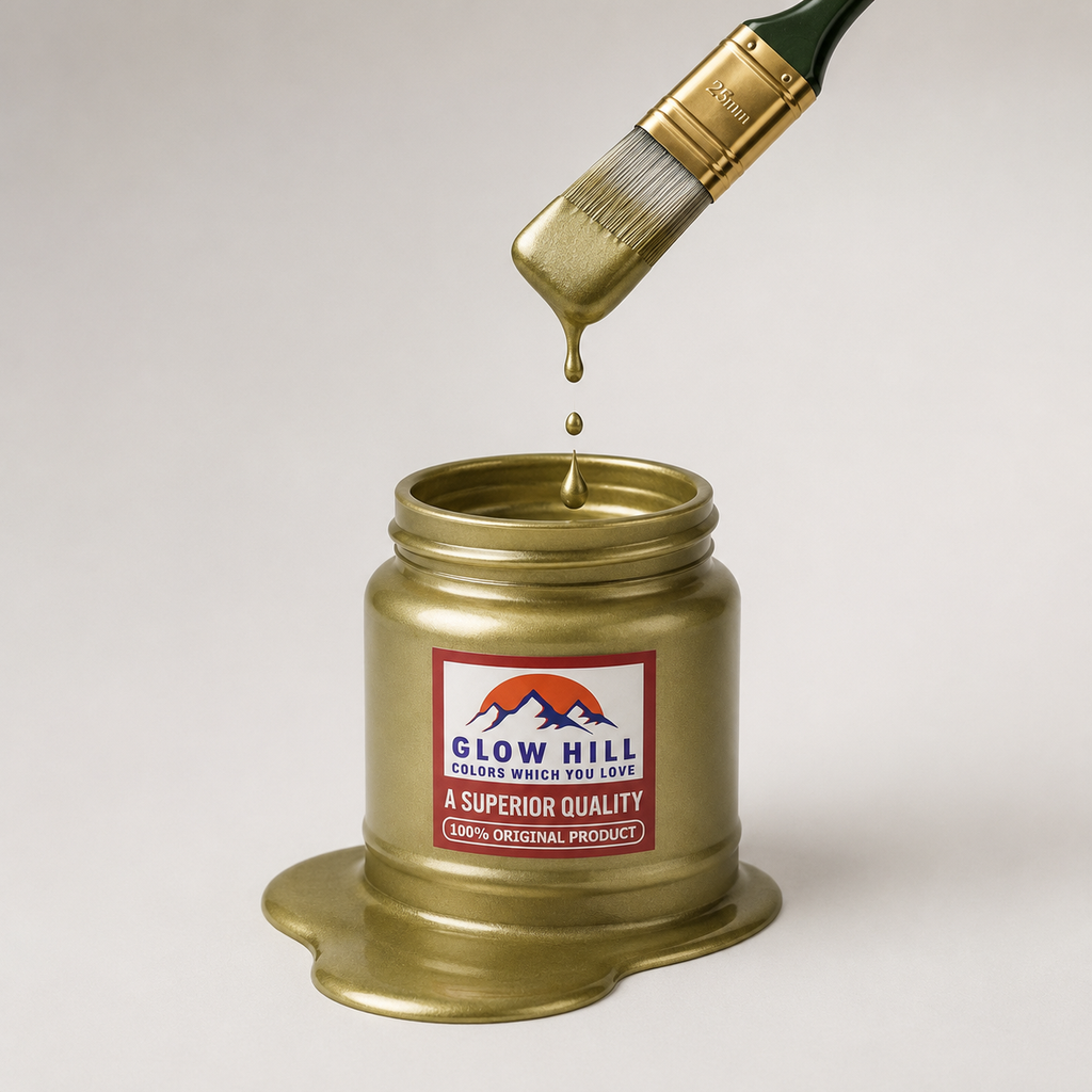 Greenish Gold Acrylic Metallic Pearl Paint for Wood, Metal, Glass & DIY Craft Projects
