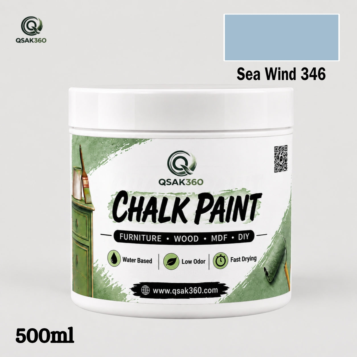 Chalk Paint for Furniture & Wood – Matte Finish | QSAK360
