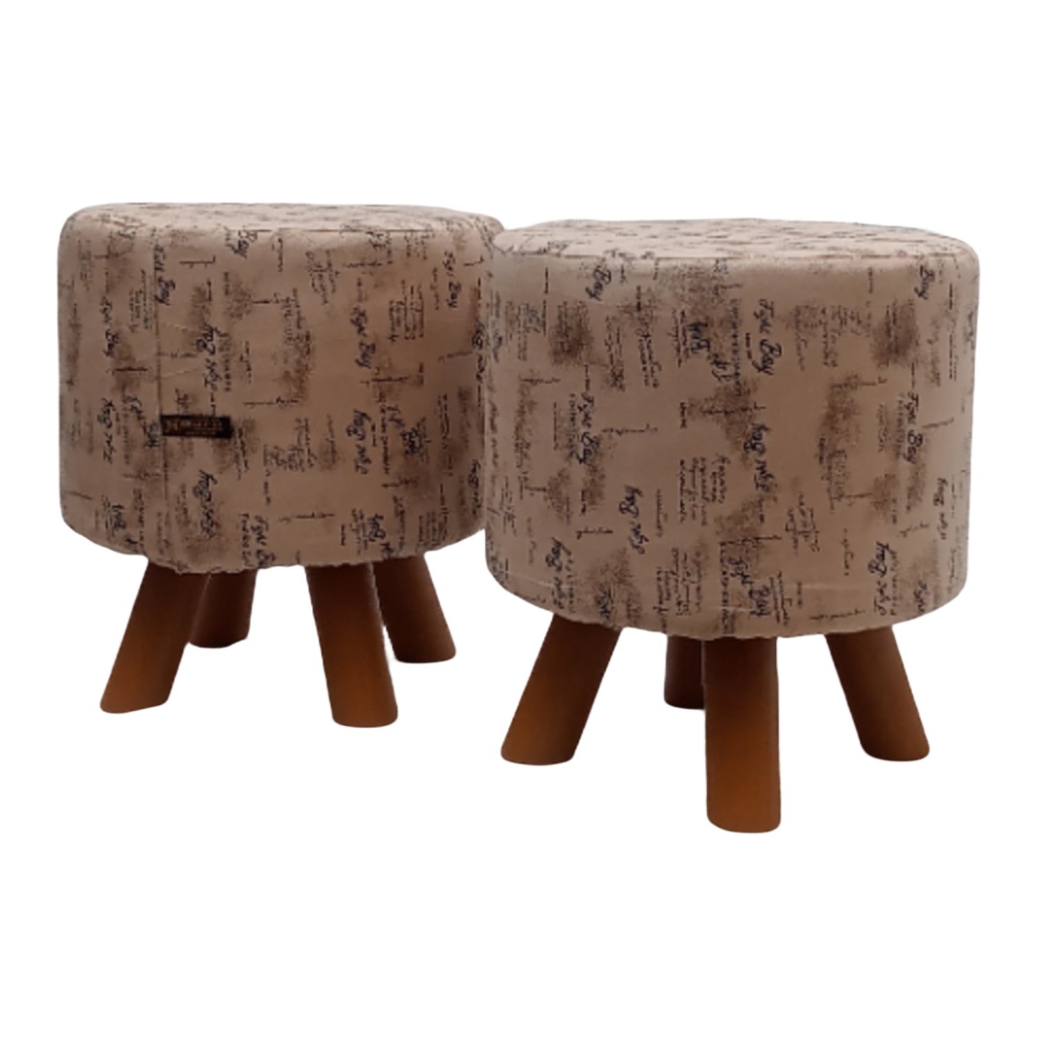 pack of 2 wooden stool