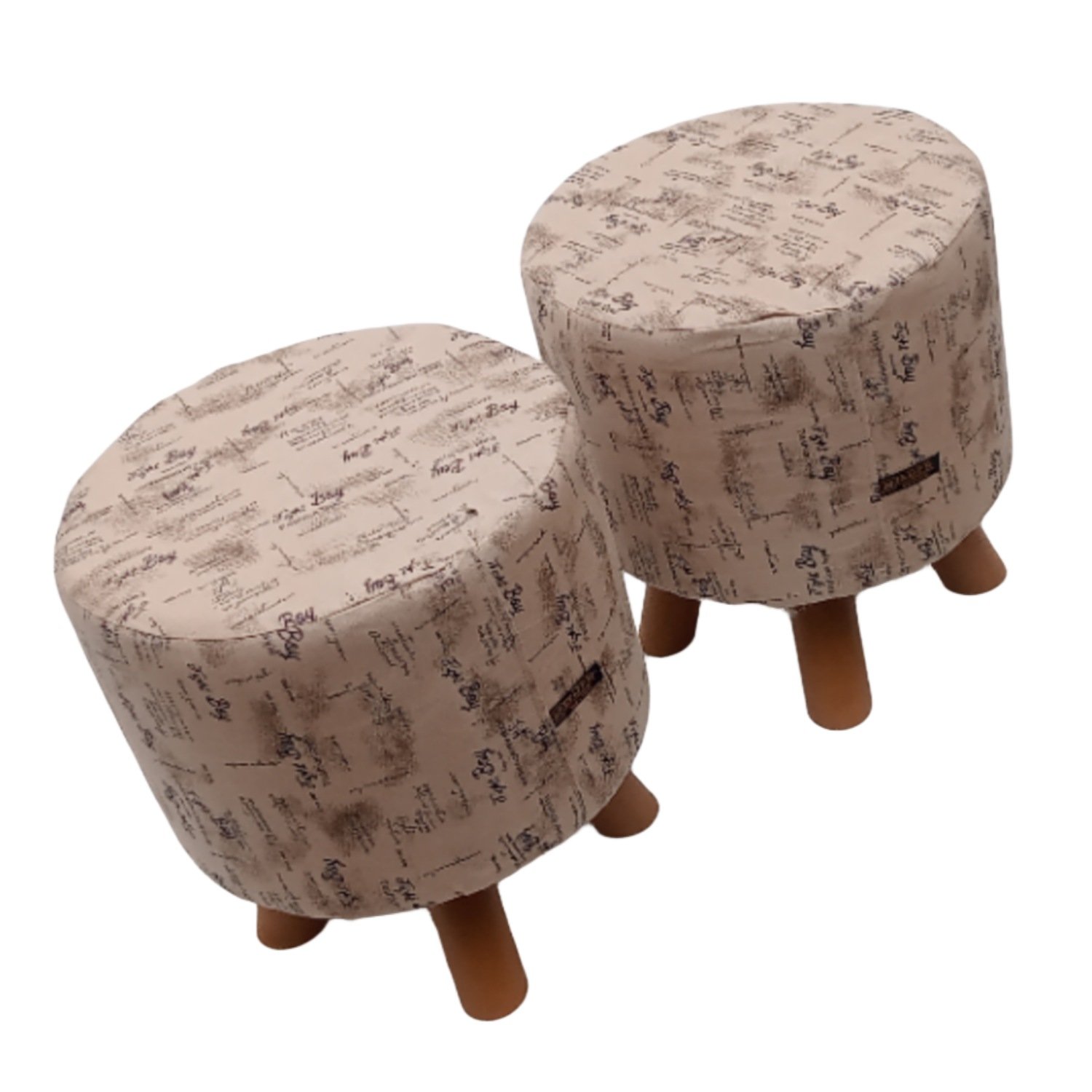 pack of 2 wooden stool