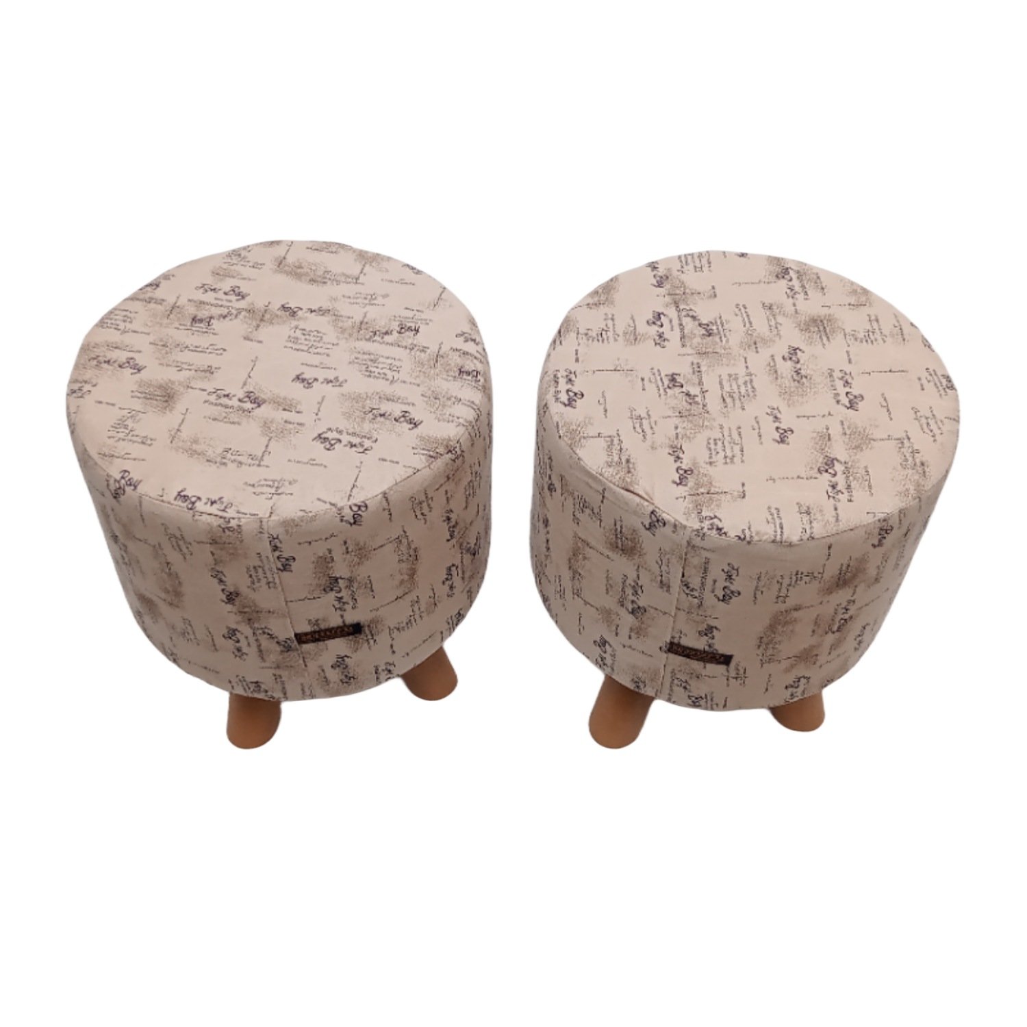 pack of 2 wooden stool